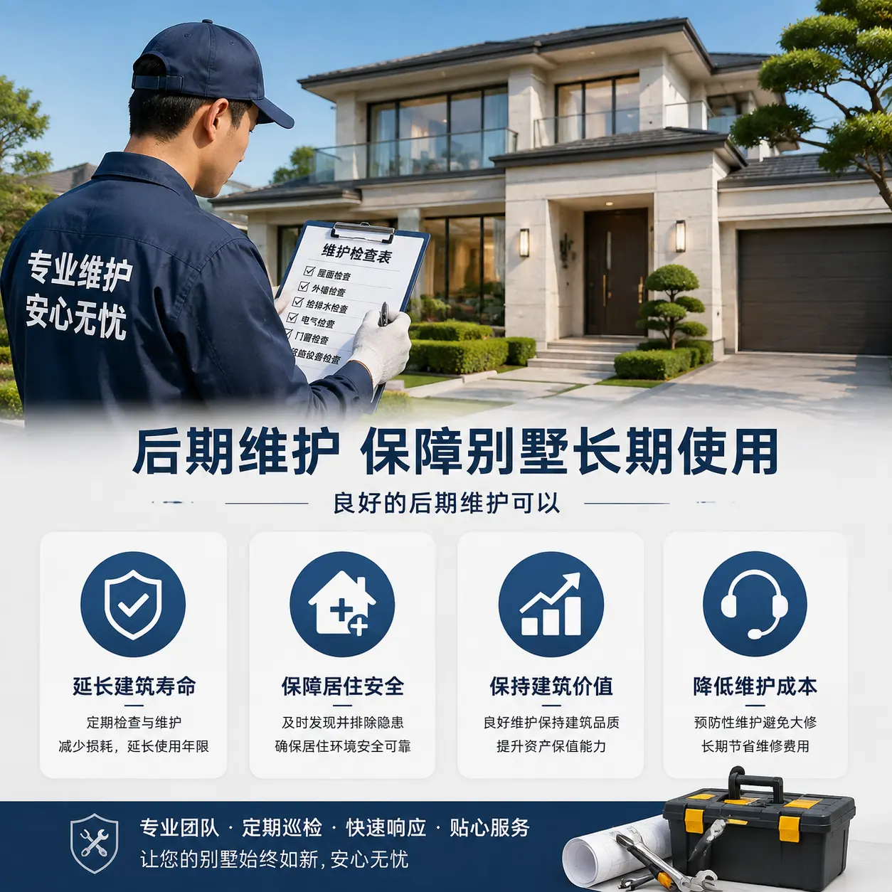 别墅建造公司推荐： 独山 施工质量的关键要素
