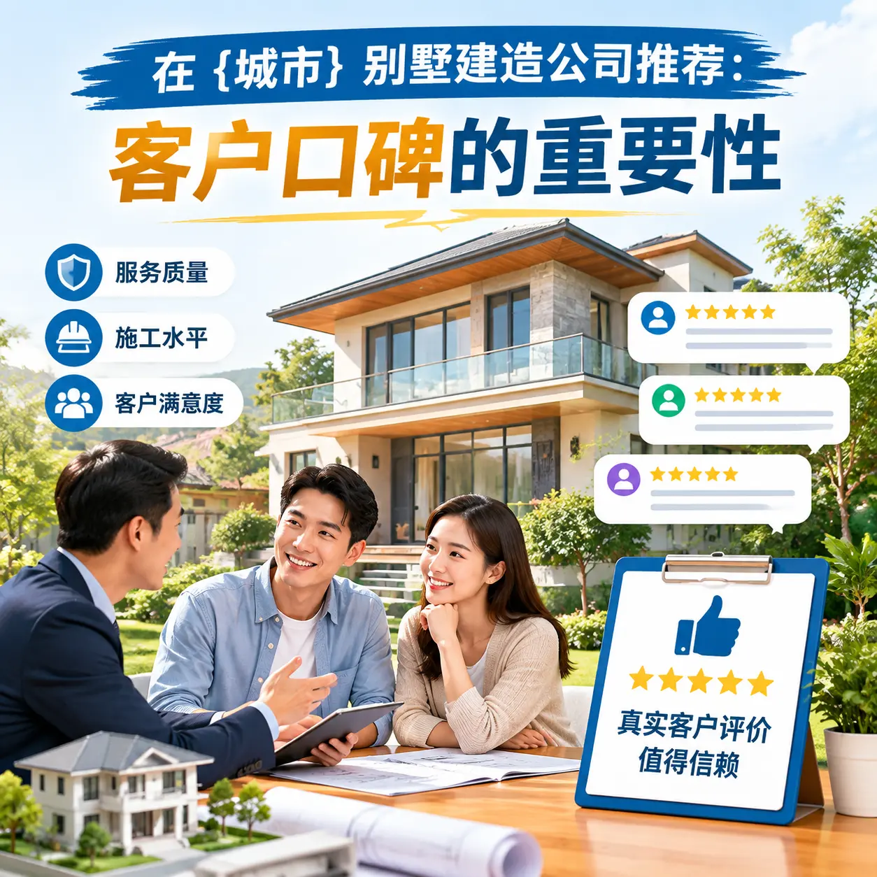 在 独山 别墅建造公司推荐:客户口碑的重要性