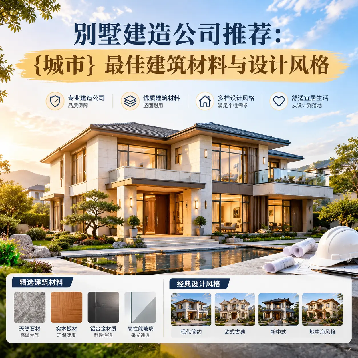 别墅建造公司推荐： 独山 最佳建筑材料与设计风格