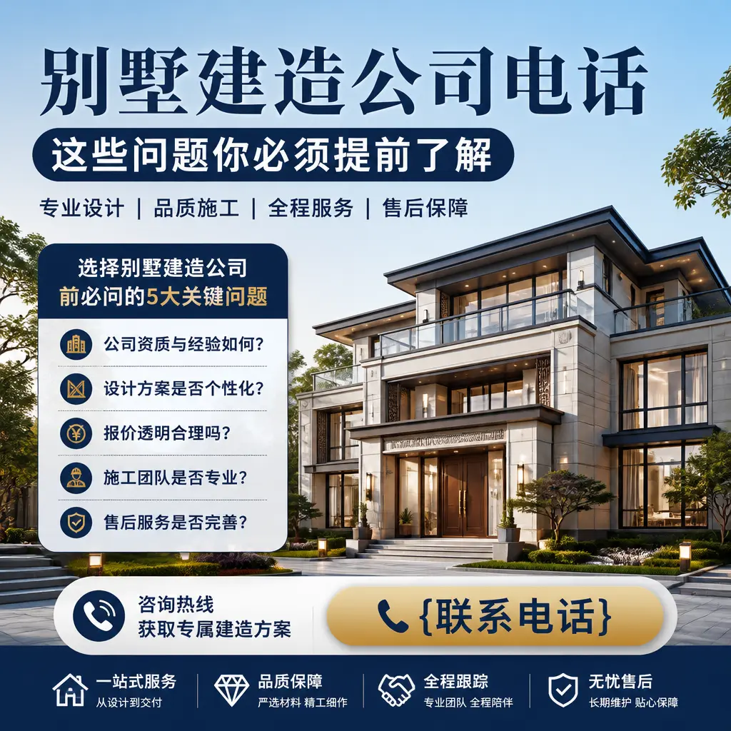 独山别墅建造公司电话,这些问题你必须提前了解