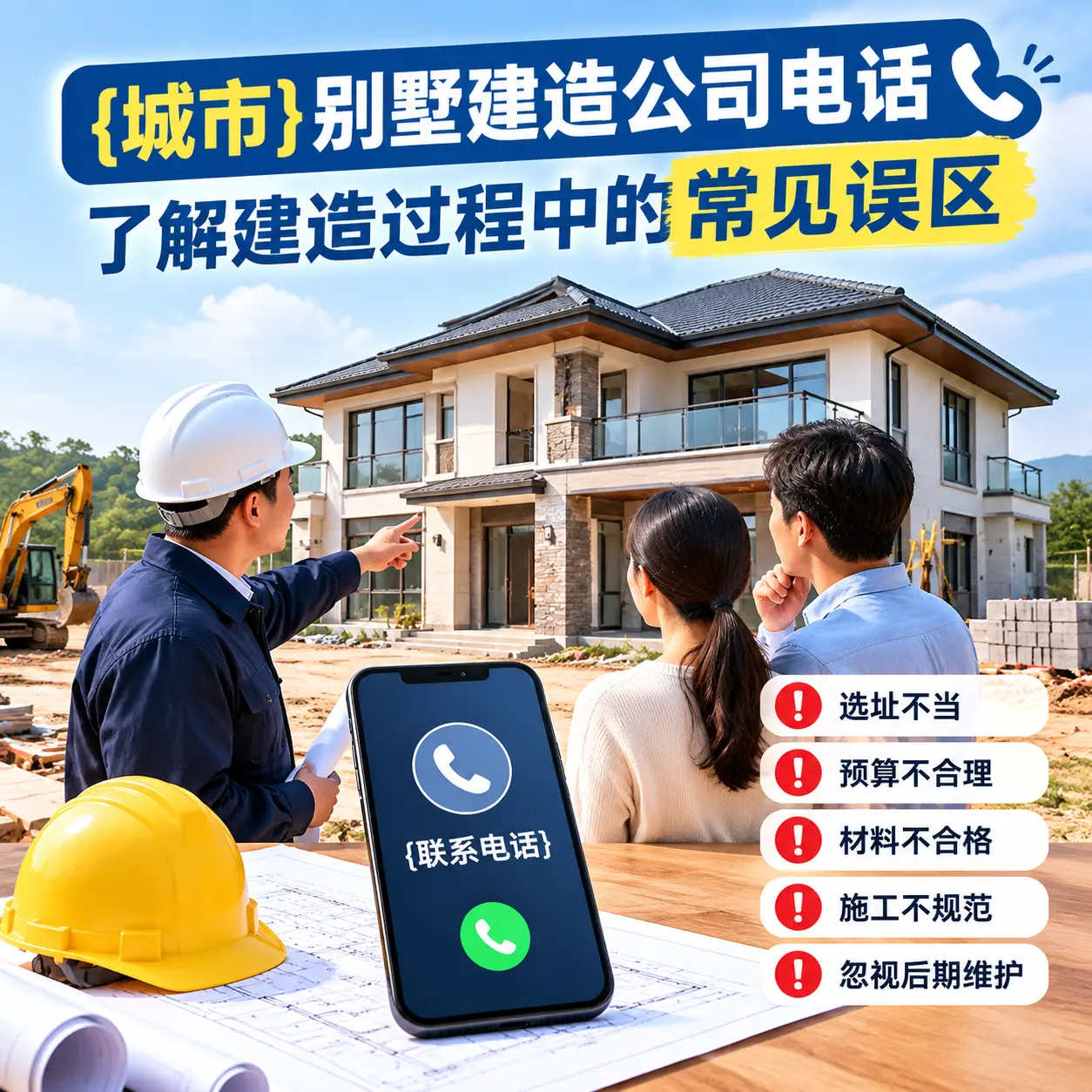 独山别墅建造公司电话，了解建造过程中的常见误区
