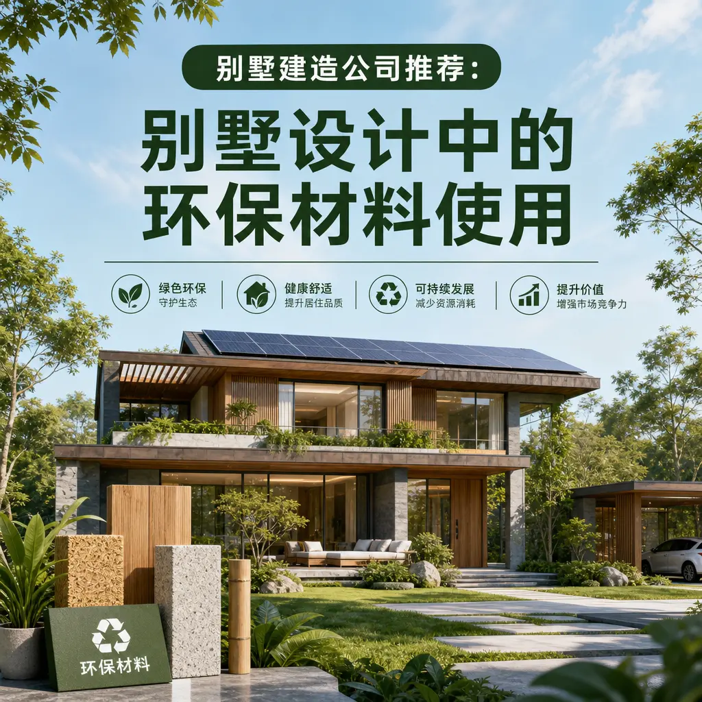 别墅建造公司推荐: 独山 别墅设计中的环保材料使用